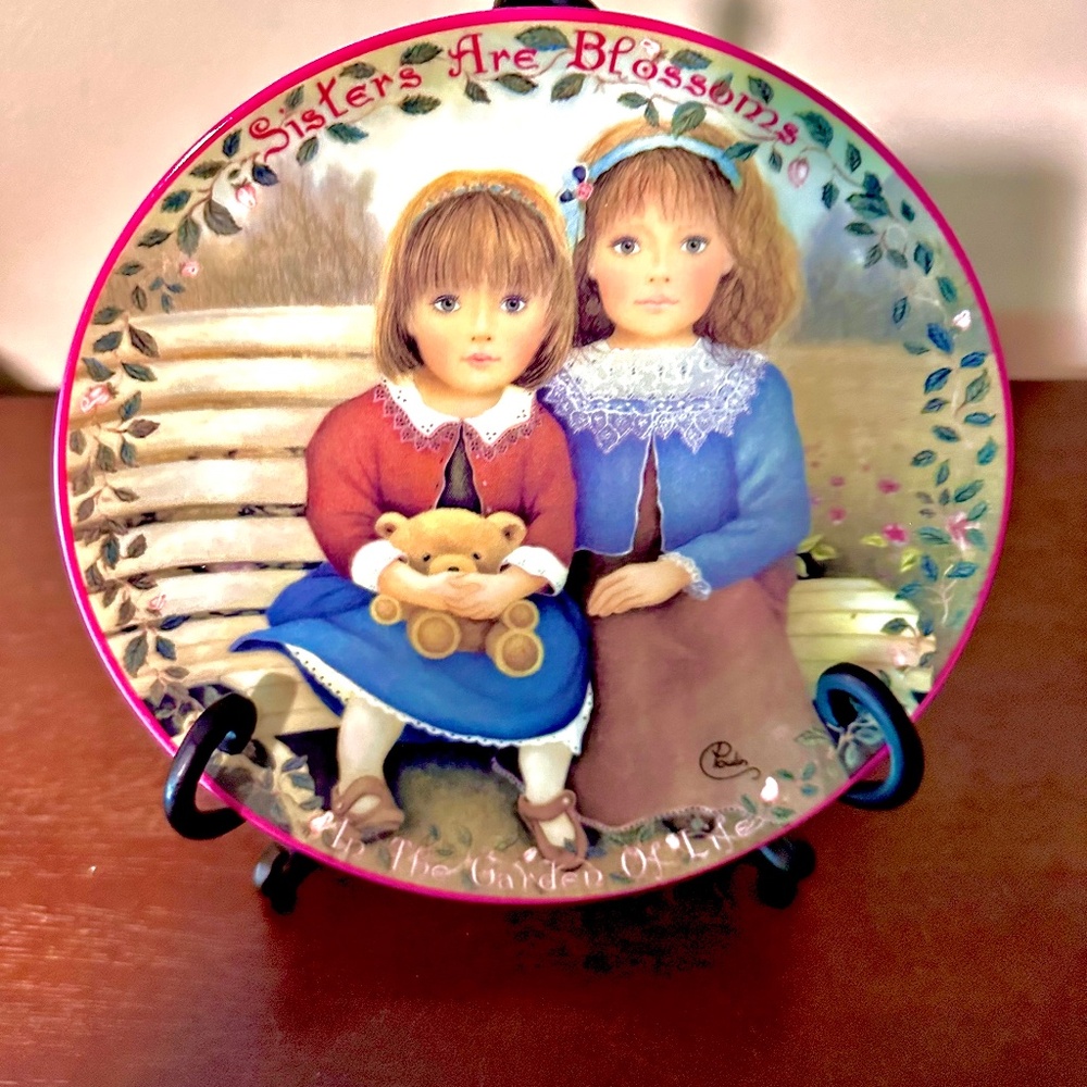 Sisters are Blessings Plate for Kindred Moments
